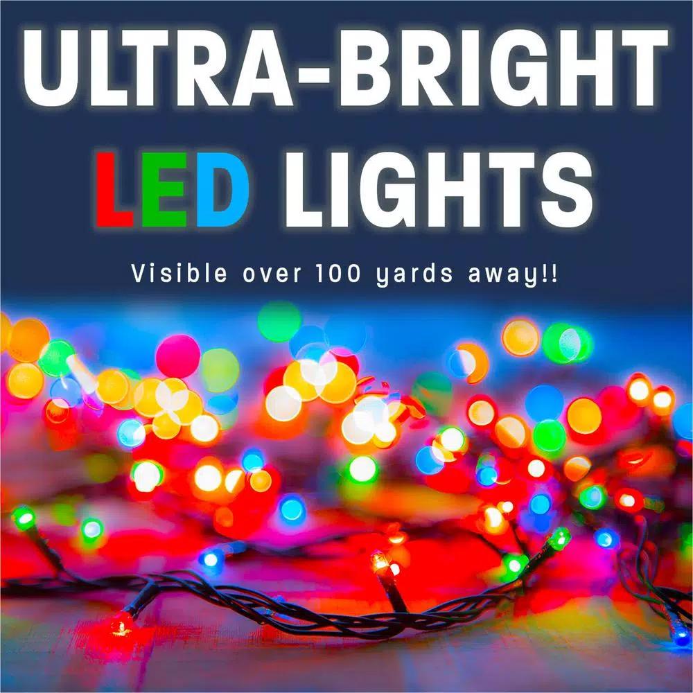 Fraser Hill Farm 57 in. Christmas Snowman Holding Broom LED Light Sculpture