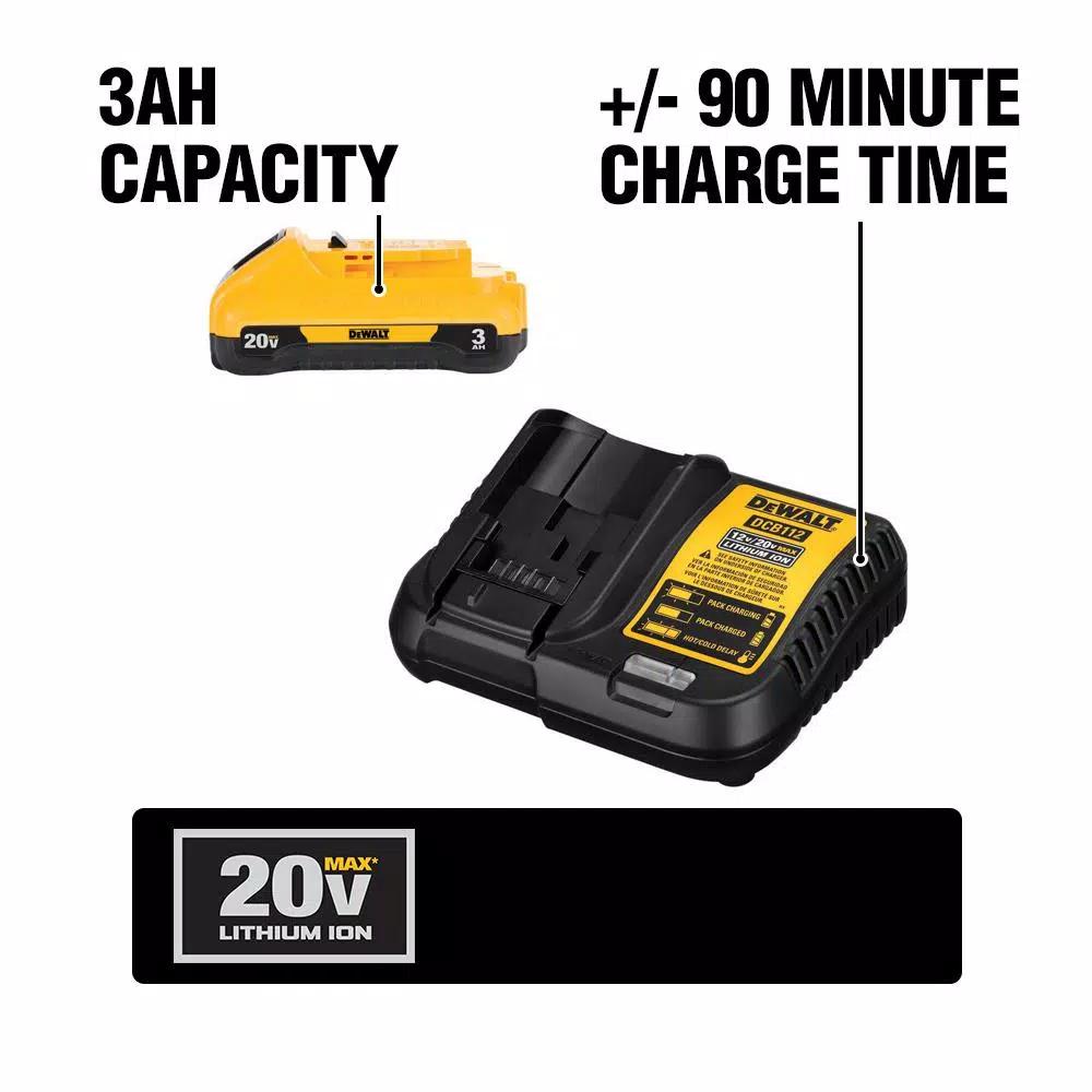 DEWALT 20V MAX XR Brushless Cordless 5 in. Random Orbital Sander Kit with 3.0 Ah Battery and Charger