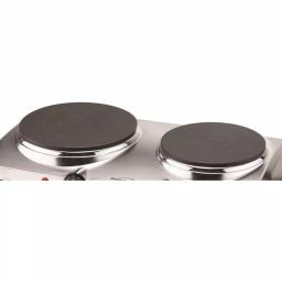 Brentwood Appliances 1440W 2-Burner Silver Electric Hot Plate thumbnail 7
