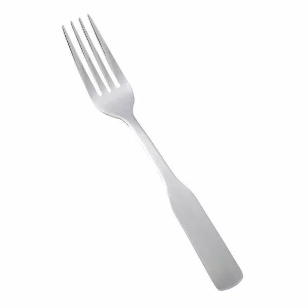 Winco Winston 12-Piece Stainless Steel 18/0 Heavyweight Dinner Fork Set, Satin Finish