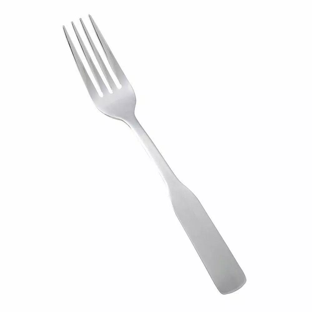 Winco Winston 12-Piece Stainless Steel 18/0 Heavyweight Dinner Fork Set, Satin Finish