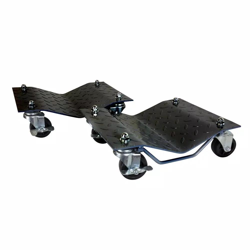 WEN 1500 lbs. Capacity Vehicle Dollies, 2-Pack with Onboard Brakes