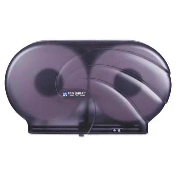 San Jamar Black Pearl Oceans Twin JBT Jumbo Toilet Tissue Dispenser