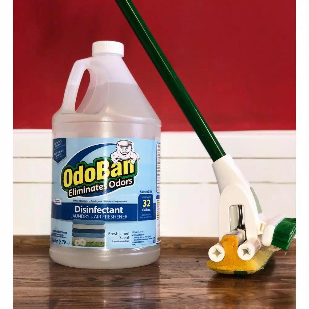 OdoBan Fresh Linen Disinfectant, Laundry & Air Freshener, 1 Gallon Multi-Purpose Concentrate