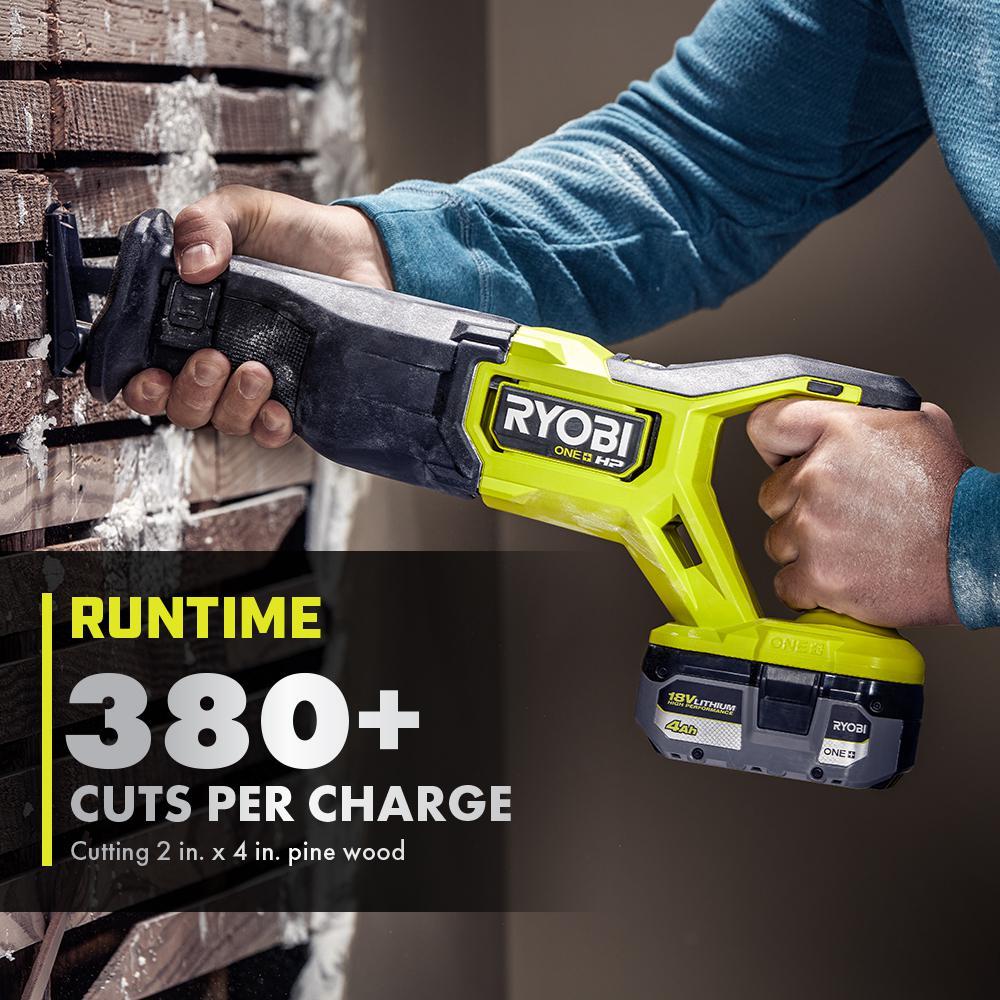 RYOBI 18V ONE+ HP Brushless Cordless Reciprocating Saw (Tool Only)
