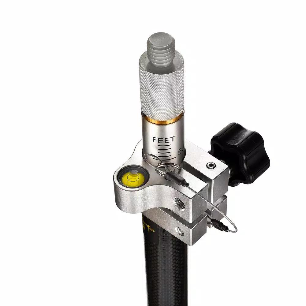 AdirPro 8.5 ft. Carbon Fiber Prism Pole with Fixed Adapter and Dual Graduations