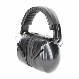 HDX Black Folding Ear Muffs, NRR 26 dB Noise Reduction, Over-the-Head Hearing Protection thumbnail 2
