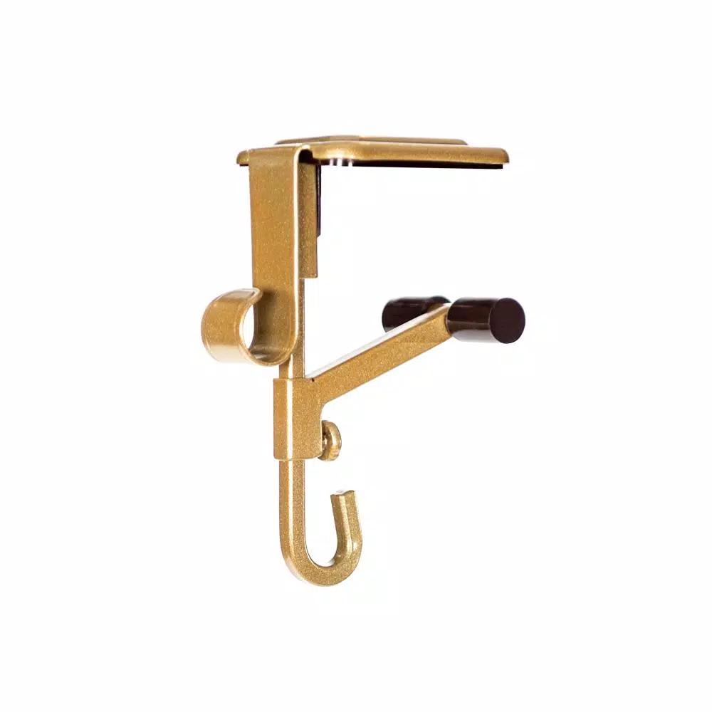 Village Lighting Company Gold Mantle Garland and Stocking Holder - Adjustable Cantilever Design