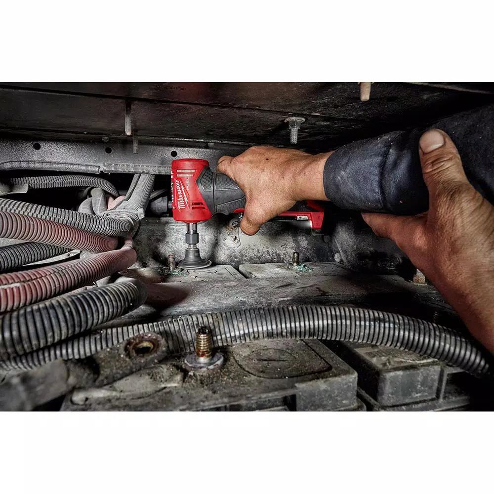 Milwaukee M12 FUEL 12V Brushless Right Angle Die Grinder Kit w/ (2) 2.0Ah Batteries