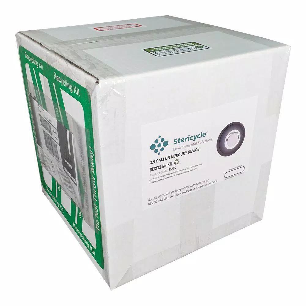 Unbranded 3.5 Gallon Thermostat & Mercury Device Recycling Kit with Prepaid Return Shipping