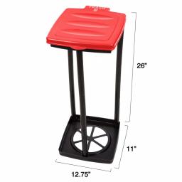 Wakeman Outdoors 13 Gal. Portable Red Trash Bag Holder for Camping and Outdoor Use thumbnail 3