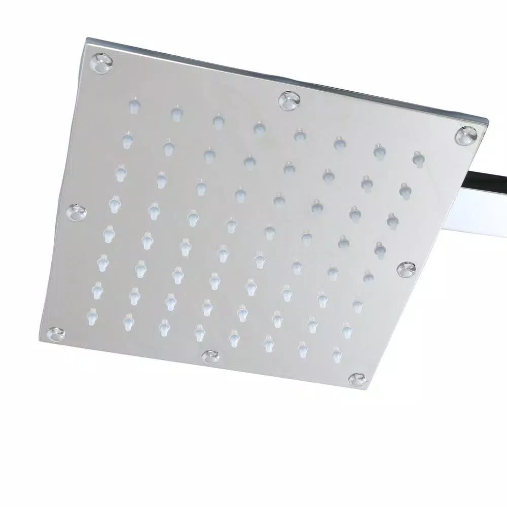 ANZZI 57 in. Monsoon Full Body Shower Panel System with Mahogany Deco-Glass & Chrome Trim