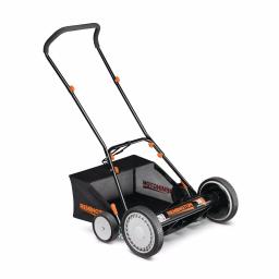 Remington 18 in. Manual Walk Behind Reel Lawn Mower with Bagger and 9-Position Height Adjustment thumbnail 1