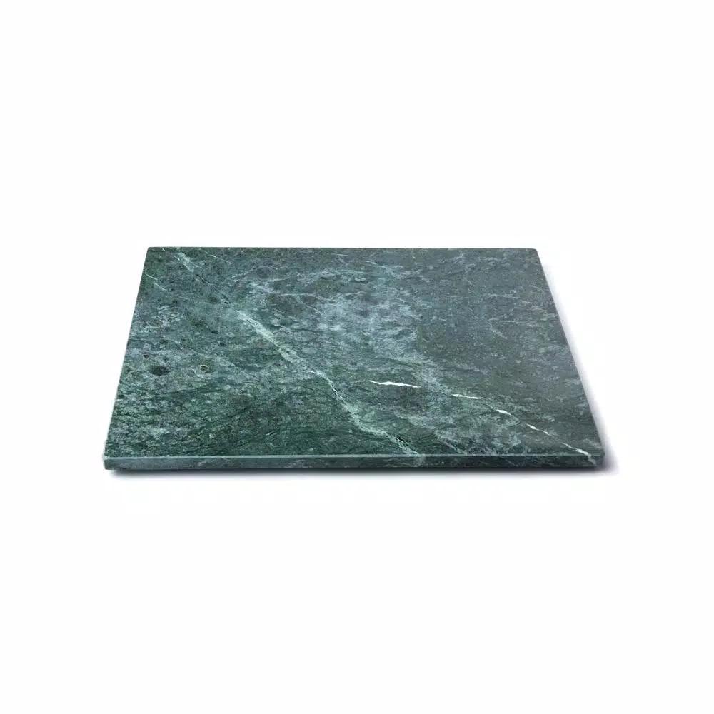 Fox Run Green Marble Pastry Board - 12 x 16 inch Natural Stone Dough Rolling Surface