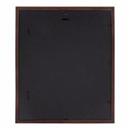 DesignOvation Gallery 13 x 16 in. Walnut Brown Wood Picture Frame with White Mat for 8 x 10 in. Photos thumbnail 4