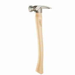 Milwaukee 19 oz. Smooth Face Hickory Wood Framing Hammer with Magnetic Nail Set thumbnail 5