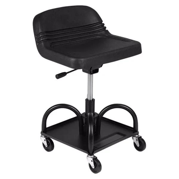 Toolstud Adjustable Shop Seat with Storage Tray and Heavy-Duty Steel Frame