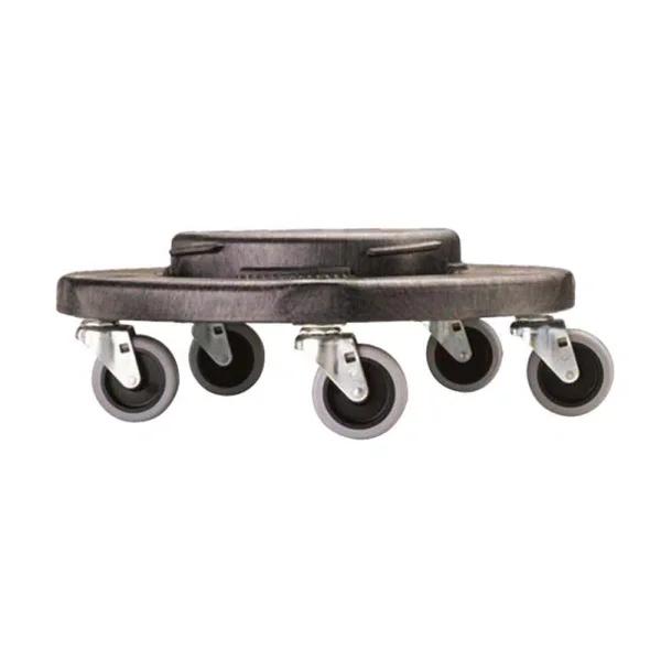 Rubbermaid Commercial Products Rubbermaid Commercial BRUTE Trash Can Dolly, Heavy-Duty with 5 Casters
