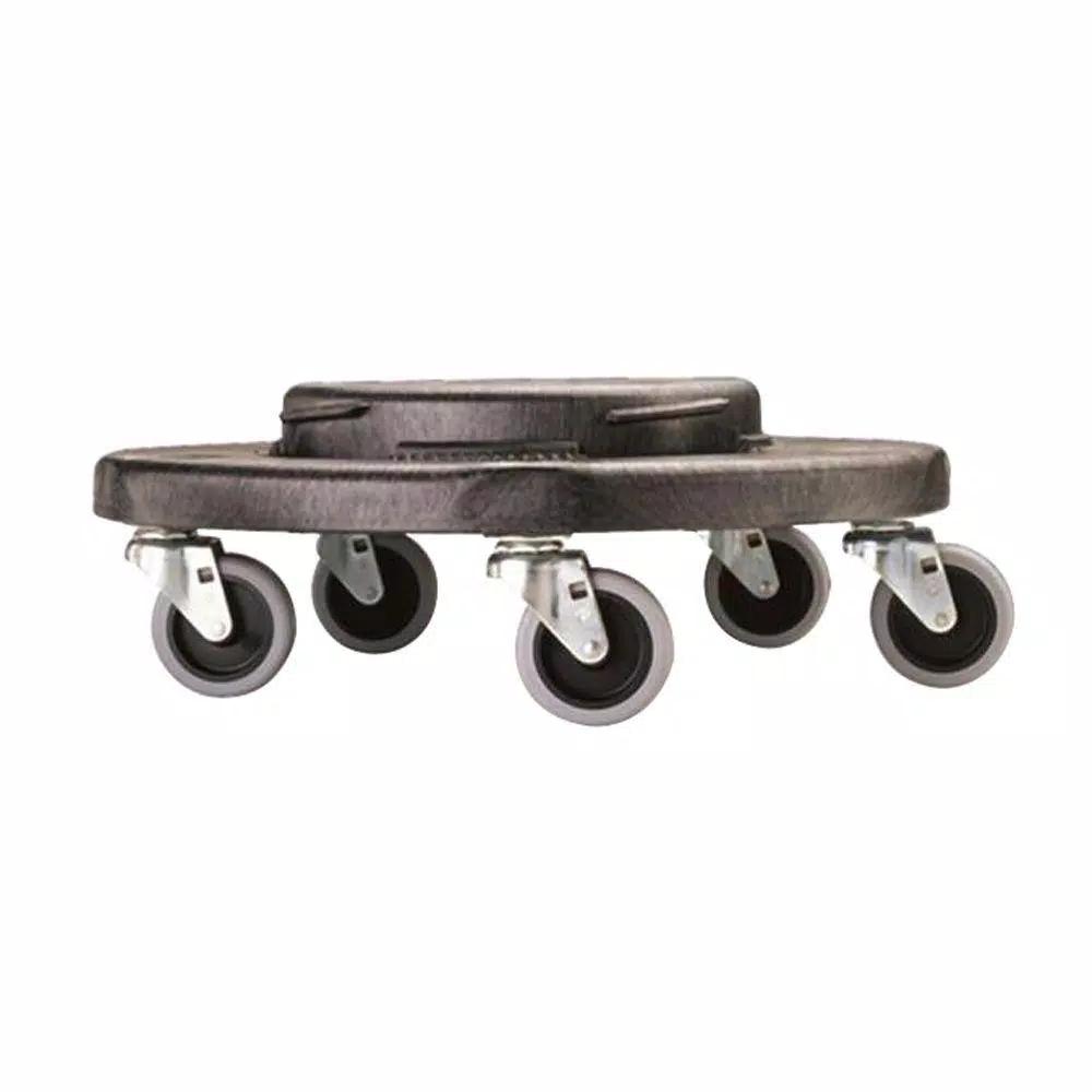 Rubbermaid Commercial Products Rubbermaid Commercial BRUTE Trash Can Dolly, Heavy-Duty with 5 Casters