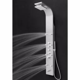 AKDY 65 in. Stainless Steel 8-Jet Shower Panel System with Rainfall Head, Handshower & Tub Spout thumbnail 3