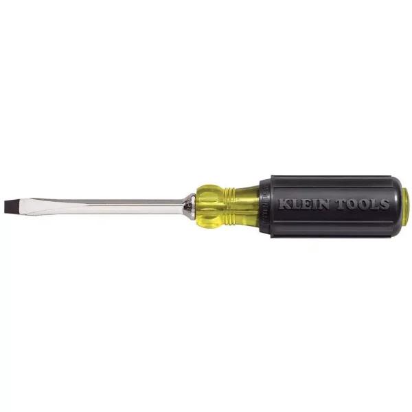 Klein Tools 3/8 in. Keystone-Tip Flat Head Screwdriver with 8 in. Square Shank