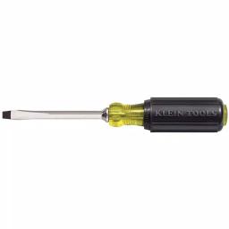 Klein Tools 3/8 in. Keystone-Tip Flat Head Screwdriver with 8 in. Square Shank thumbnail 1