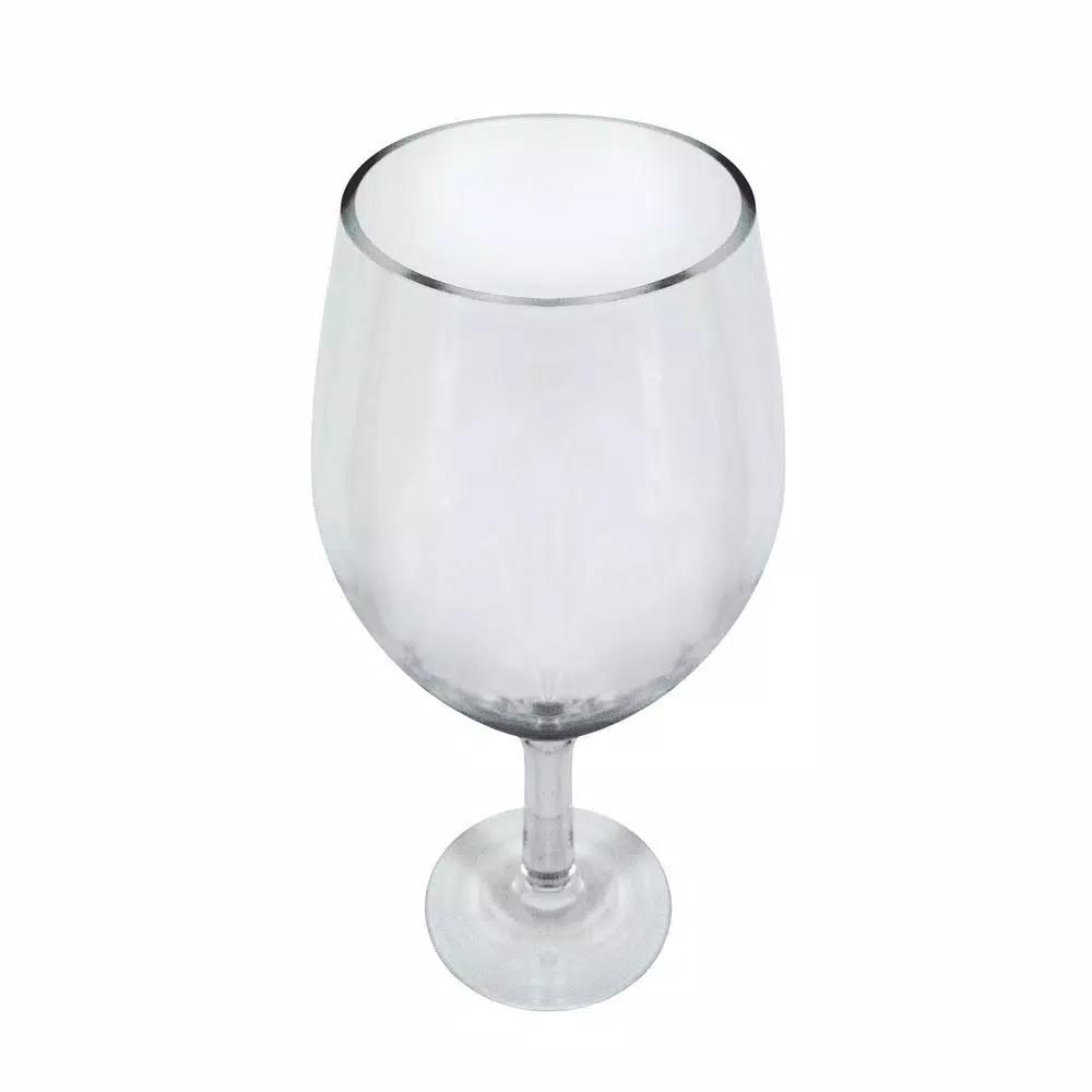 Epicureanist Large Decorative Wine Glass - 20 in. Oversized Clear Glass Display & Punch Bowl