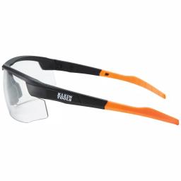 Klein Tools Safety Glasses, Clear Polycarbonate Lens, Anti-Fog & Scratch Resistant, Black/Orange thumbnail 6