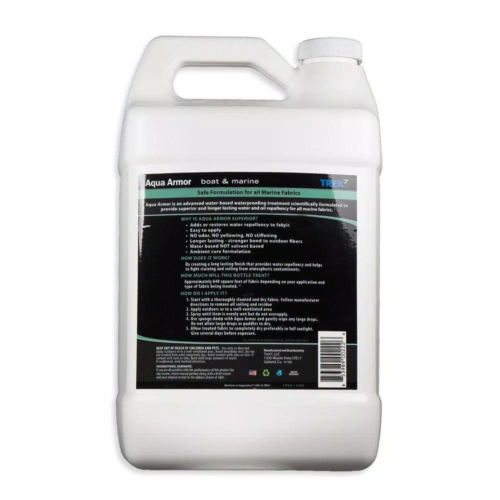 Trek7 Aqua Armor 1 Gallon Fabric Waterproofing Treatment for Boat Covers and Marine Use