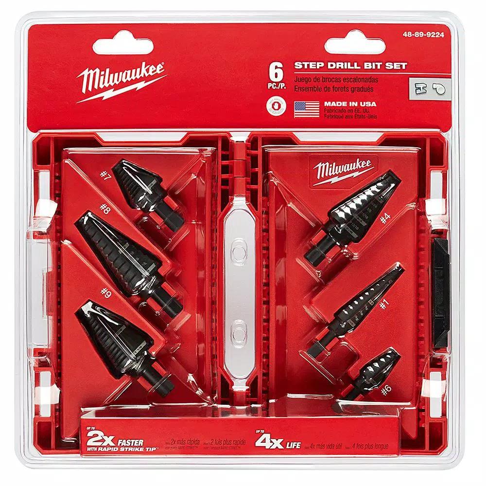 Milwaukee 21-Piece Black Oxide Step Drill Bit and Cobalt Twist Drill Bit Set
