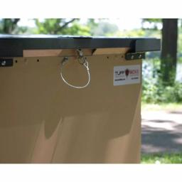 Unbranded TuffBoxx BRUIN Series 100 Gallon Bear-Proof Galvanized Metal Trash Can, Beige thumbnail 8