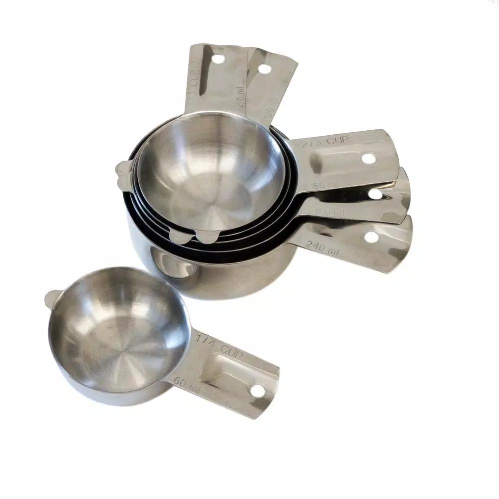 RSVP International Endurance 6-Piece Stainless Steel Measuring Cup Set