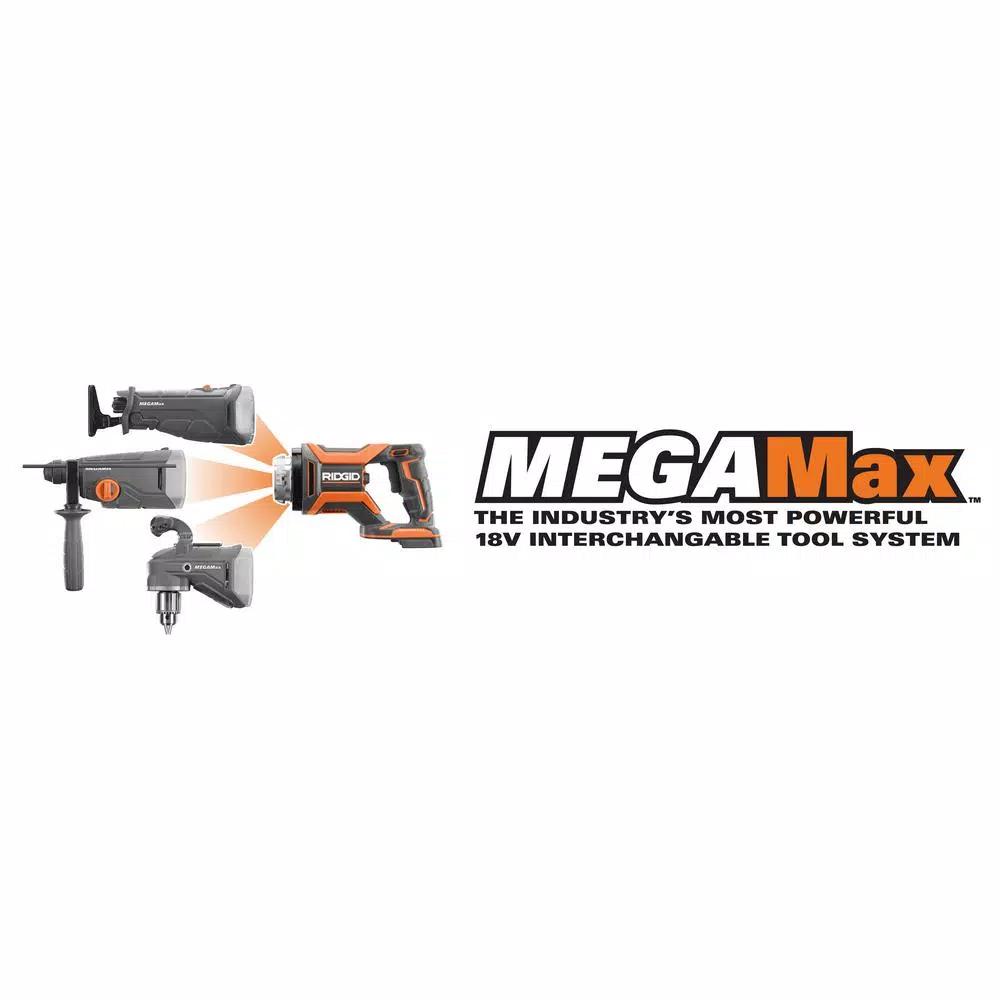 RIDGID 18V OCTANE MEGAMax Brushless Power Base with Reciprocating Saw Attachment