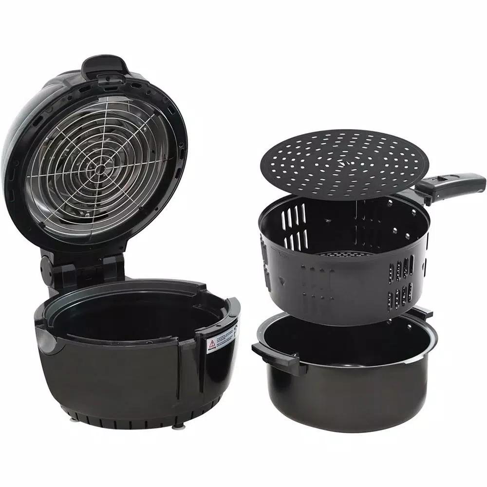 Elite Platinum 3.5 Qt. Digital Air Fryer, 6 Quick Menu Functions, Black