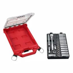 Milwaukee 3/8 in. Drive Metric Ratchet and Socket Set with PACKOUT Compact Organizer, 32-Piece thumbnail 13