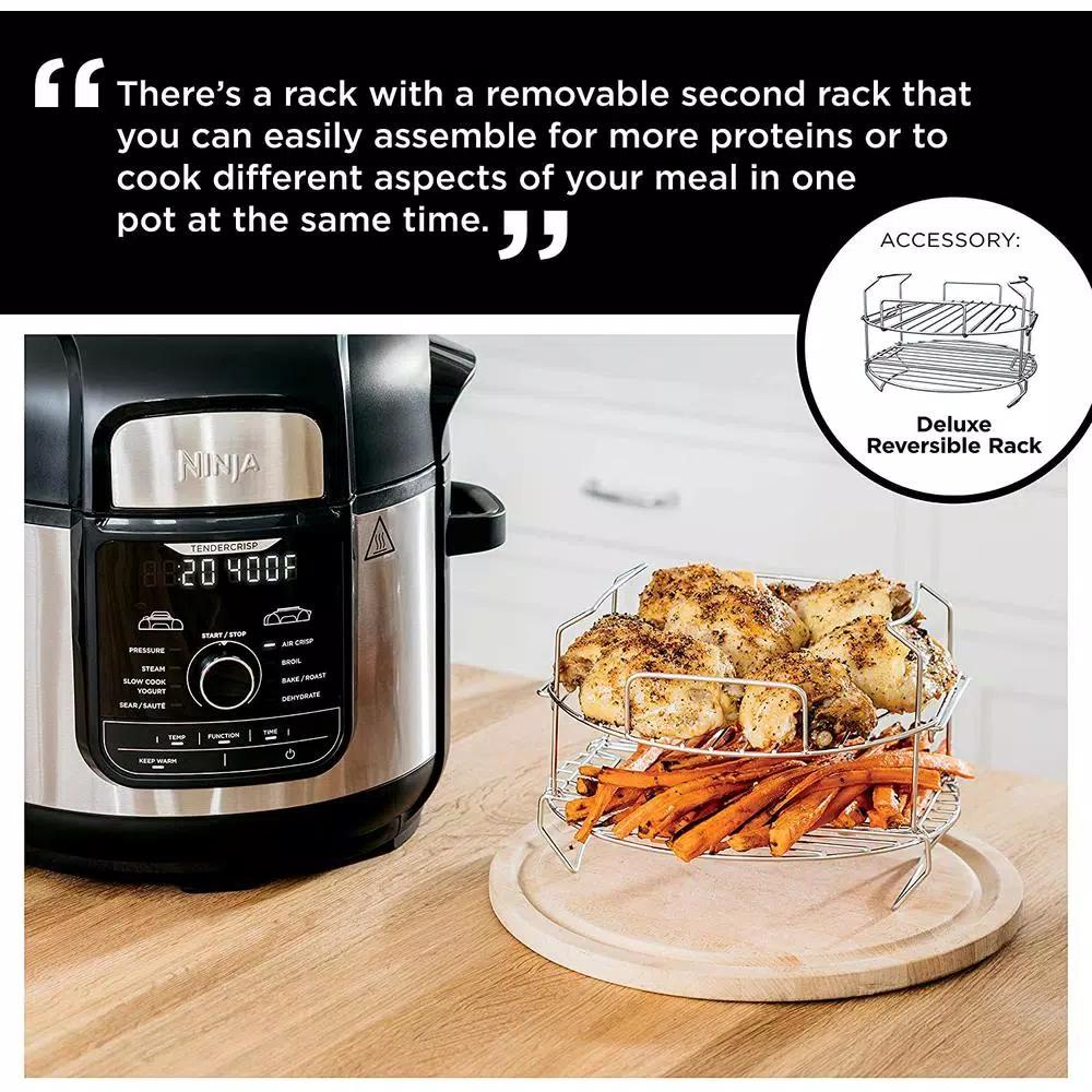 Ninja Foodi Deluxe 8 qt. Electric Pressure Cooker and Air Fryer, Stainless Steel