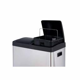 Step N' Sort 16-Gallon 2-Compartment Stainless Steel Trash Can and Recycling Bin thumbnail 6