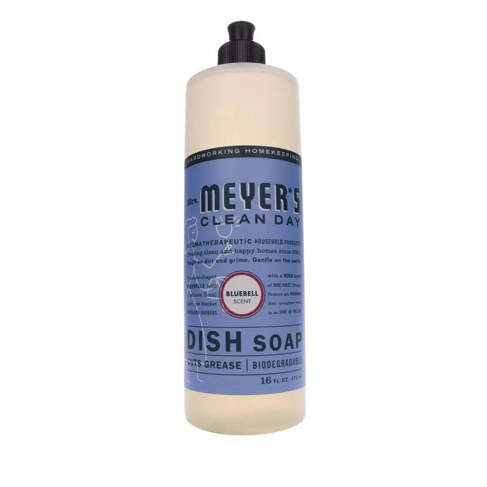 Mrs. Meyer's Clean Day Liquid Dish Soap, Bluebell, 16 oz. (Case of 6)
