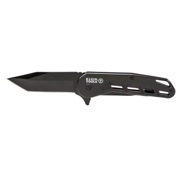 Klein Tools Bearing-Assisted Open Folding Knife with Tanto Blade