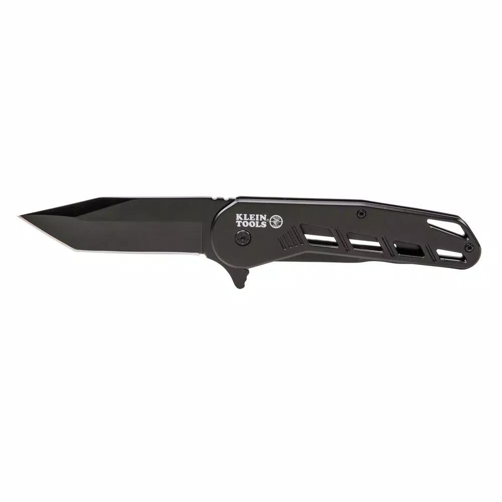 Klein Tools Bearing-Assisted Open Folding Knife with Tanto Blade