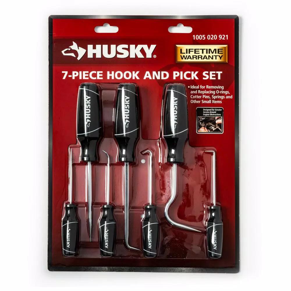 Husky 7-Piece Hook and Pick Set with Ergonomic Handles
