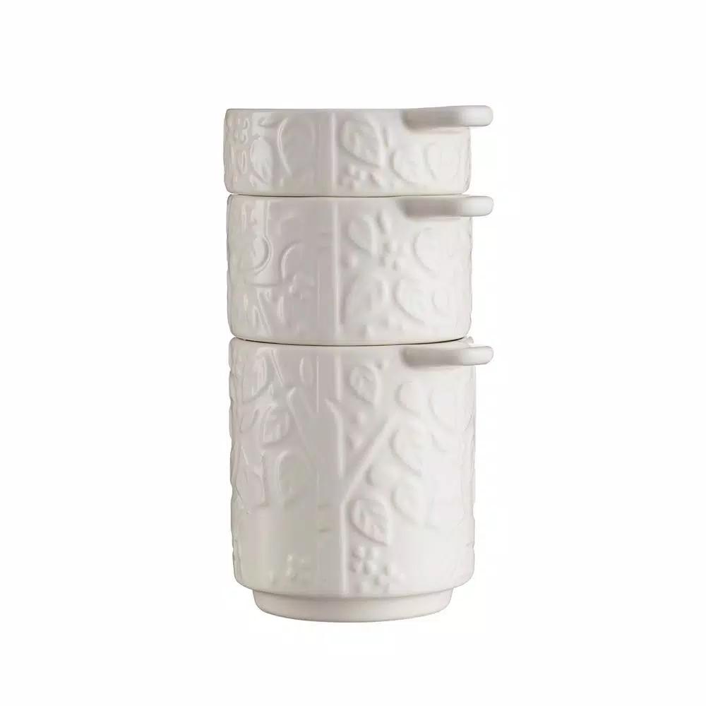 Mason Cash In the Forest 4-Piece Cream Stoneware Measuring Cups and Jug Set