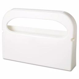 HOSPECO White Plastic Half-Fold Toilet Seat Cover Dispenser, 16 x 11.5 in. thumbnail 1
