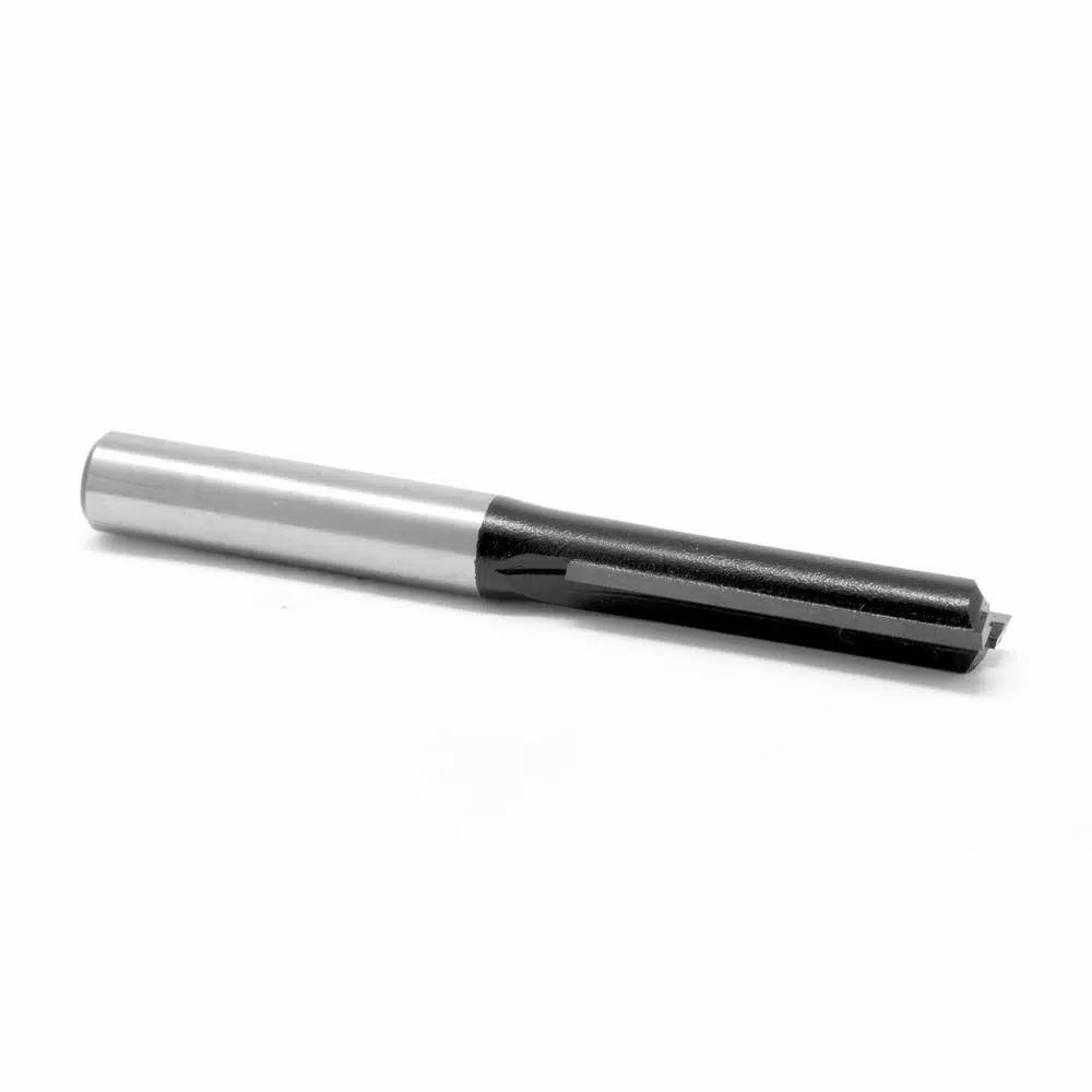 WEN 1/4 in. Straight 2-Flute Carbide Tipped Router Bit, 1/4 in. Shank