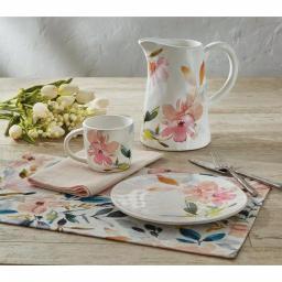 Split P First Blush 74 oz. Ceramic Pitcher with Floral Pattern thumbnail 3