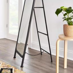 StyleWell Antique Black Standing Mirror with Metal Frame, 16 in. W x 66 in. H. thumbnail 3