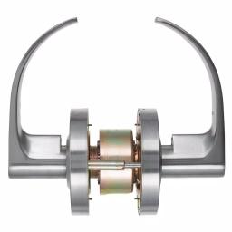 Universal Hardware Commercial Heavy Duty Vandal Resistant Storeroom Door Lever, Satin Chrome, ANSI Grade 1 thumbnail 3