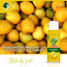 OdoBan Real Citrus Lemon Air Freshener Spray, 10 oz. thumbnail 2