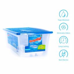 DampRid 5 lb. Refillable Moisture Absorber, Fragrance Free Dehumidifier & Odor Eliminator thumbnail 4