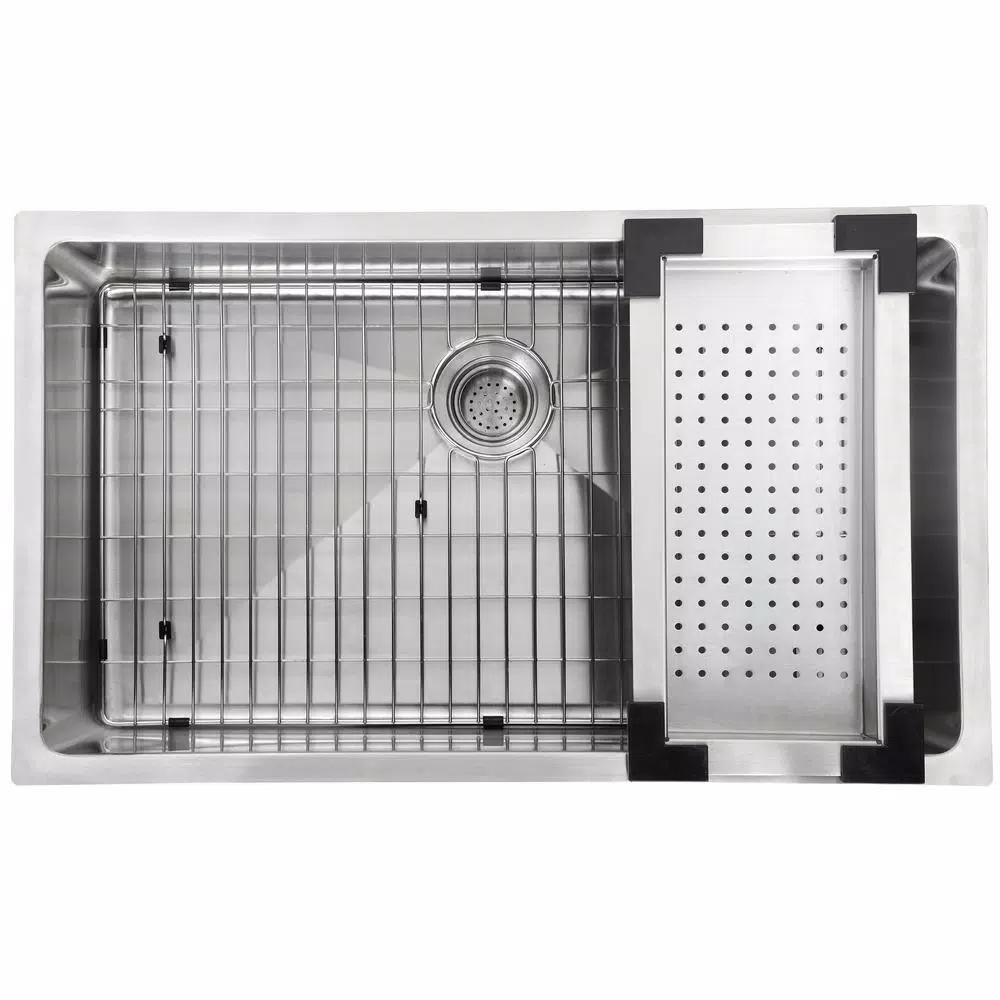 Kraus Stainless Steel Colander with Protective Bumpers